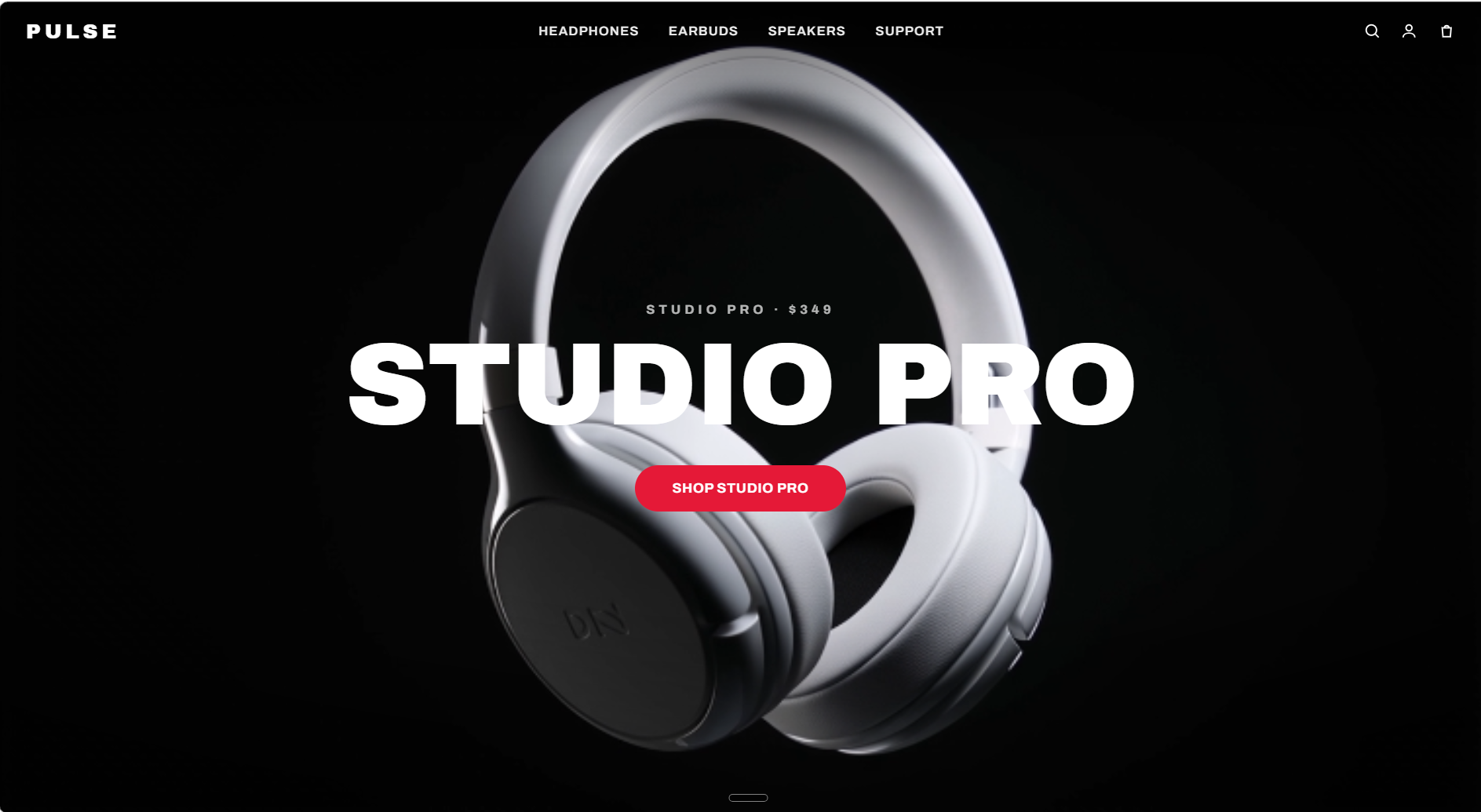 PULSE Studio Pro — headphone e-commerce